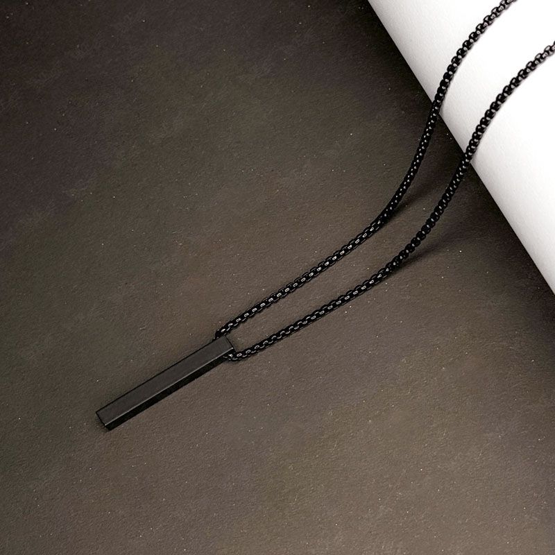 Black Bar Necklace